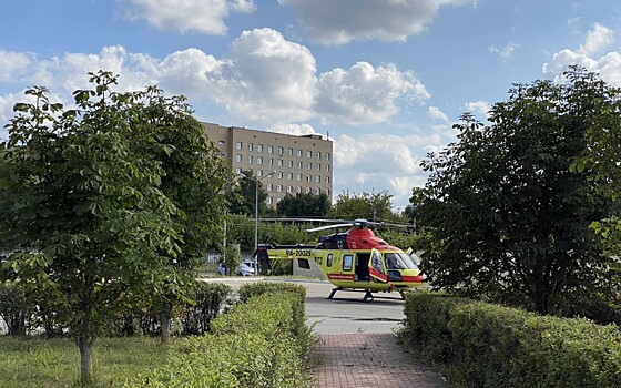 В Рязань доставили на вертолёте санавиации 55-летнюю женщину с инсультом