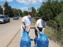 Волонтеры Победы привели в порядок набережную Марата в Нижнем Новгороде