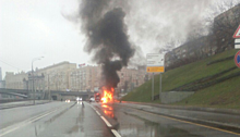 Опубликовано видео ЧП с Maserati в Москве