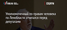 Уполномоченный по правам человека по Ленобласти отчитался перед депутатами