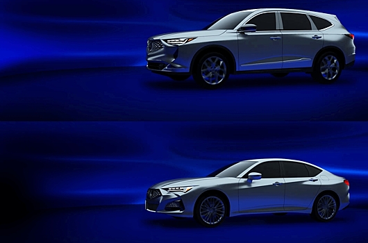 Появились первые изображения новых Acura MDX и TLX