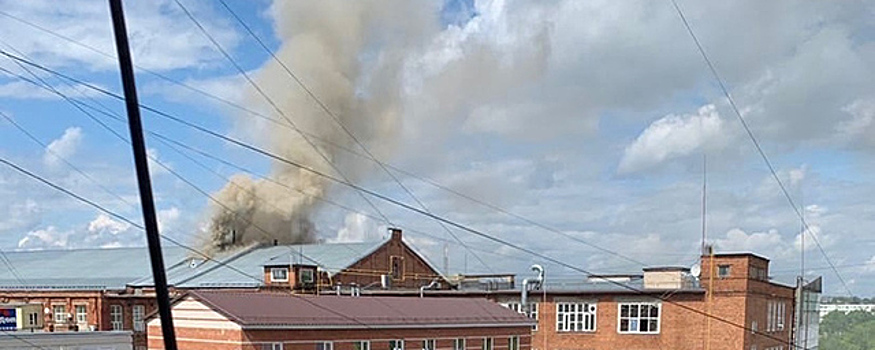 В здании фабрики Балашова в Иванове произошел пожар