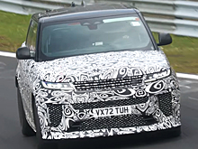 Появилось шпионское видео нового Range Rover Sport