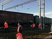Попытка хищения груза из железнодорожного состава стала причиной схода вагонов с рельсов