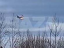 Горящий самолет в небе над Ивановской областью попал на видео