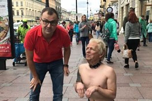 Бывший мэр Архангельска Донской прогулялся с голым «Трампом» по Петербургу
