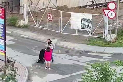 В Новосибирске на видео попало, как мужчина избил сибирячку на глазах у дочери