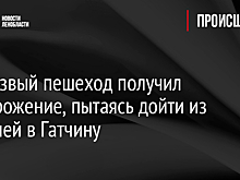 Нетрезвый пешеход получил обморожение, пытаясь дойти из Лукашей в Гатчину