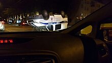 Опубликовано видео аварии с участием "скорой" и такси в Москве