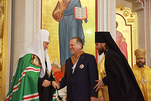 Владимир Щербаков награжден за заслуги в возрождении духовной жизни России