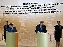 Правительства Башкирии и Тамбовской области подписали договор о сотрудничестве