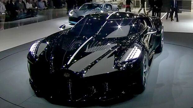 Ультрадорогое чудо: "Черный автомобиль" от Bugatti за 16,7 млн евро
