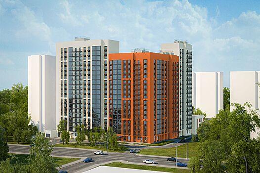 В новостройке на улице Академика Скрябина завершается устройство фасада