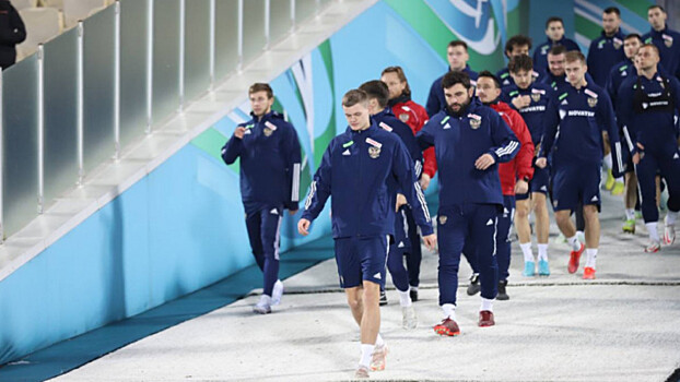 Сборная России провела тренировку в Ташкенте