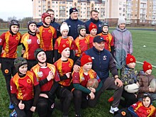 Регбисты сборной России провели в Гурьевске тренировку для детей