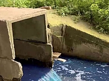 Ручей в Рязани посинел по неизвестной причине