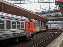 В Подмосковье загорелась электричка