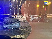 В Самаре 24 февраля на Волжском проспекте столкнулись две легковушки