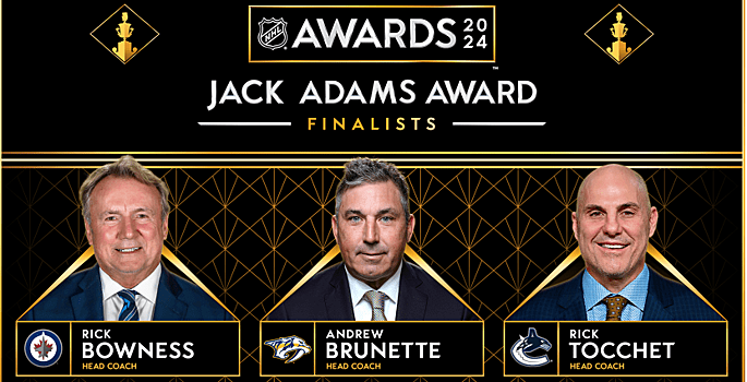 НХЛ объявила тройку номинантов на приз лучшему тренеру сезона