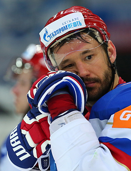 Игрок сборной России Илья Ковальчук.