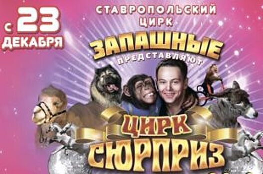 В Ставрополе стартует цирковая программа от Марицы и Дана Запашных