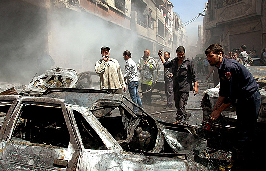 Взрыв прогремел в пригороде Дамаска