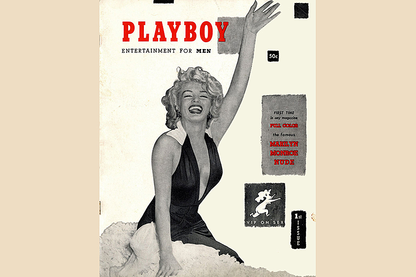 Декабрь 1953 г. Премьерный номер Playboy с фотографией Мэрилин Монро на обложке.