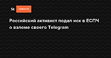 Российский активист подал иск в ЕСПЧ о взломе своего Telegram — Daily Storm