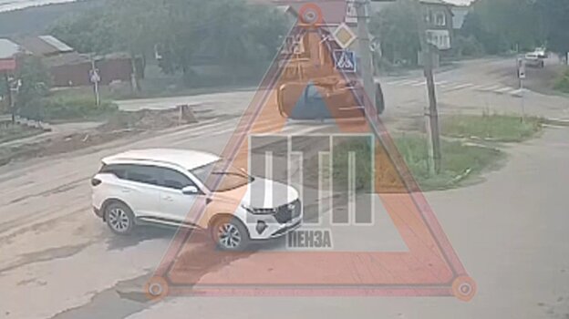 Момент серьезного ДТП в Кузнецке попал на видео