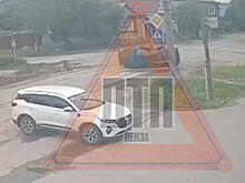 Момент серьезного ДТП в Кузнецке попал на видео