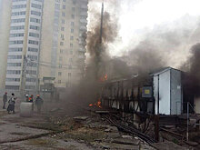 Горит подстанция в микрорайоне "Джал" — видео очевидца