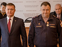 В Курске росгвардейцев наградили нагрудными знаками «За верность долгу и мужество»