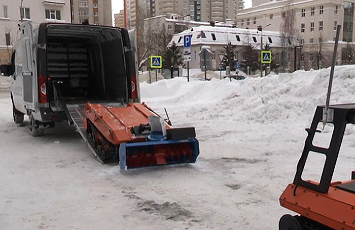 В регионах начали применять беспилотники для уборки снега и наледи