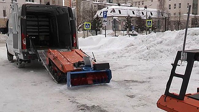 В регионах начали применять беспилотники для уборки снега и наледи
