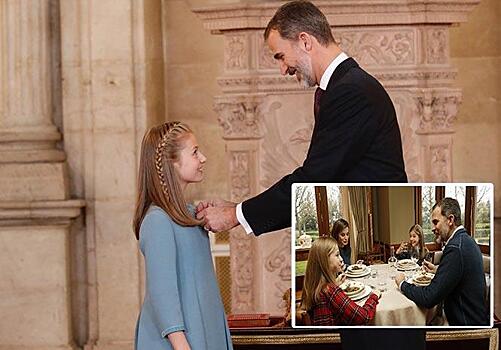 Король Испании назначил наследницей 12-летнюю дочь Леонор