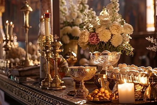 В храмах Новосибирска началось освящение куличей и других пасхальных блюд