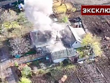 Бойцы соорудили ледяной мост при освобождении Жовтневого