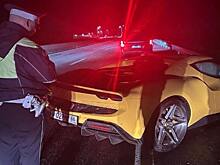 Многомиллионный Ferrari врезался в отбойник на федеральной трассе «Пермь-Екатеринбург»