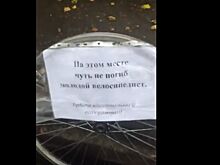 Костромич поставил памятник дорожной яме, в которой чуть не погиб