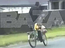 Baza: в Рязанской области на видео попала самая сложная поездка на велосипеде