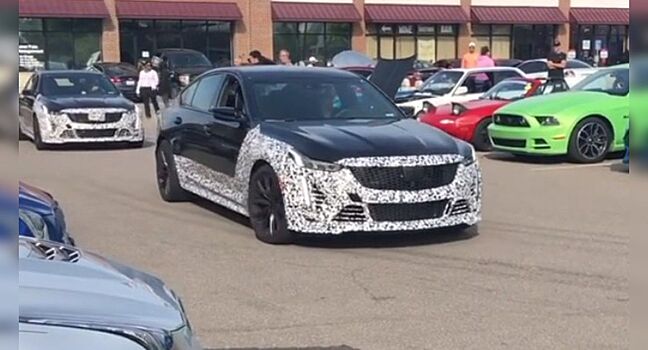 В Сети опубликовали видео грозного рычания седана Cadillac CT5-V Blackwing
