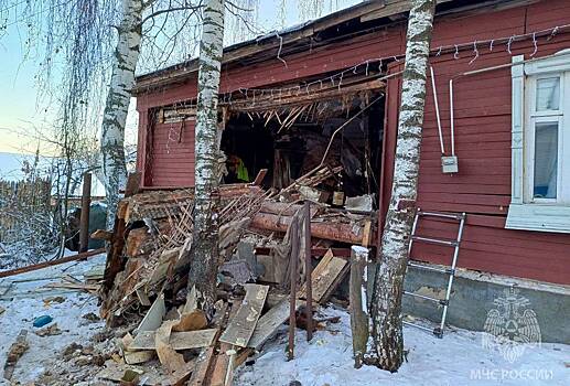 В России из-за аварии с газом рухнула стена жилого дома