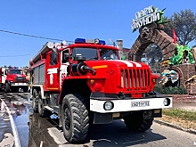 В Анапе загорелся один из крупнейших на курортах края "Парк Джунглей"