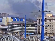 В Химках произошел пожар в промзоне