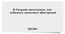 В Госдуме рассказали, как избежать весеннего обострения