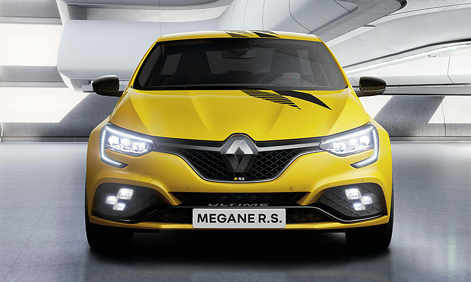 Renault Megane R.S. Ultimе. Прощальная версия горячего хэтчбека выйдет тиражом 1976 единиц: цифра намекает на год создания отделения Renault Sport. В дальнейшем мощные Renault получат марку Alpine
