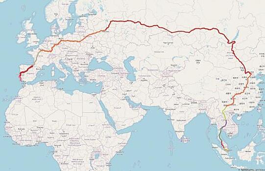 Раскрыты подробности самого длинного в мире железнодорожного маршрута из Португалии в Сингапур