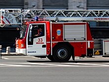 В центре Москвы загорелся Lamborghini