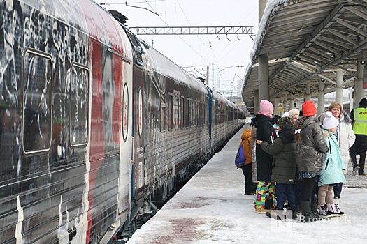 «Поезд Победы» приехал в Нижний Новгород: показываем, как он выглядит — фоторепортаж