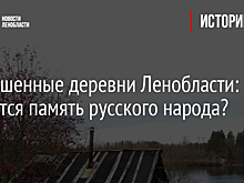 Заброшенные деревни Ленобласти: где хранится память русского народа?
